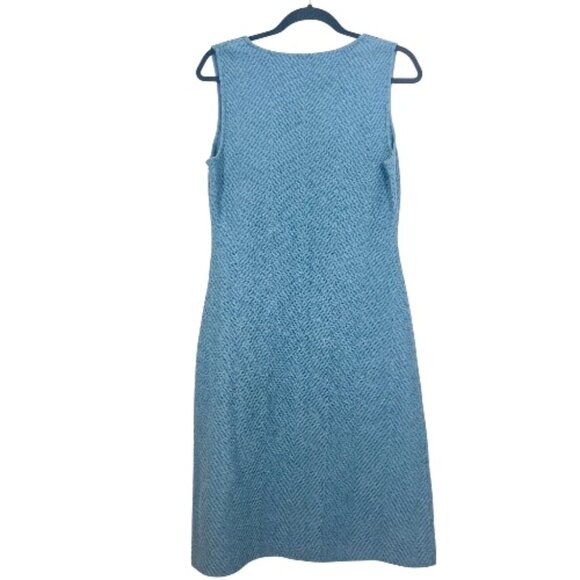 St John 2 Piece Dress / Jacket Suit Set Blue Size US 6 Pre-Loved - Picture 7 of 7